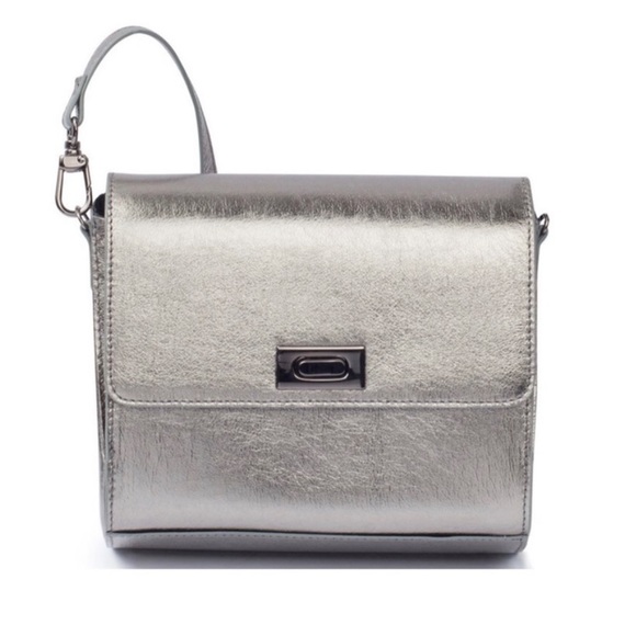 CLOVE + REVEL GUNMETAL/SILVER SAYER BAG NEW! - Picture 2 of 7